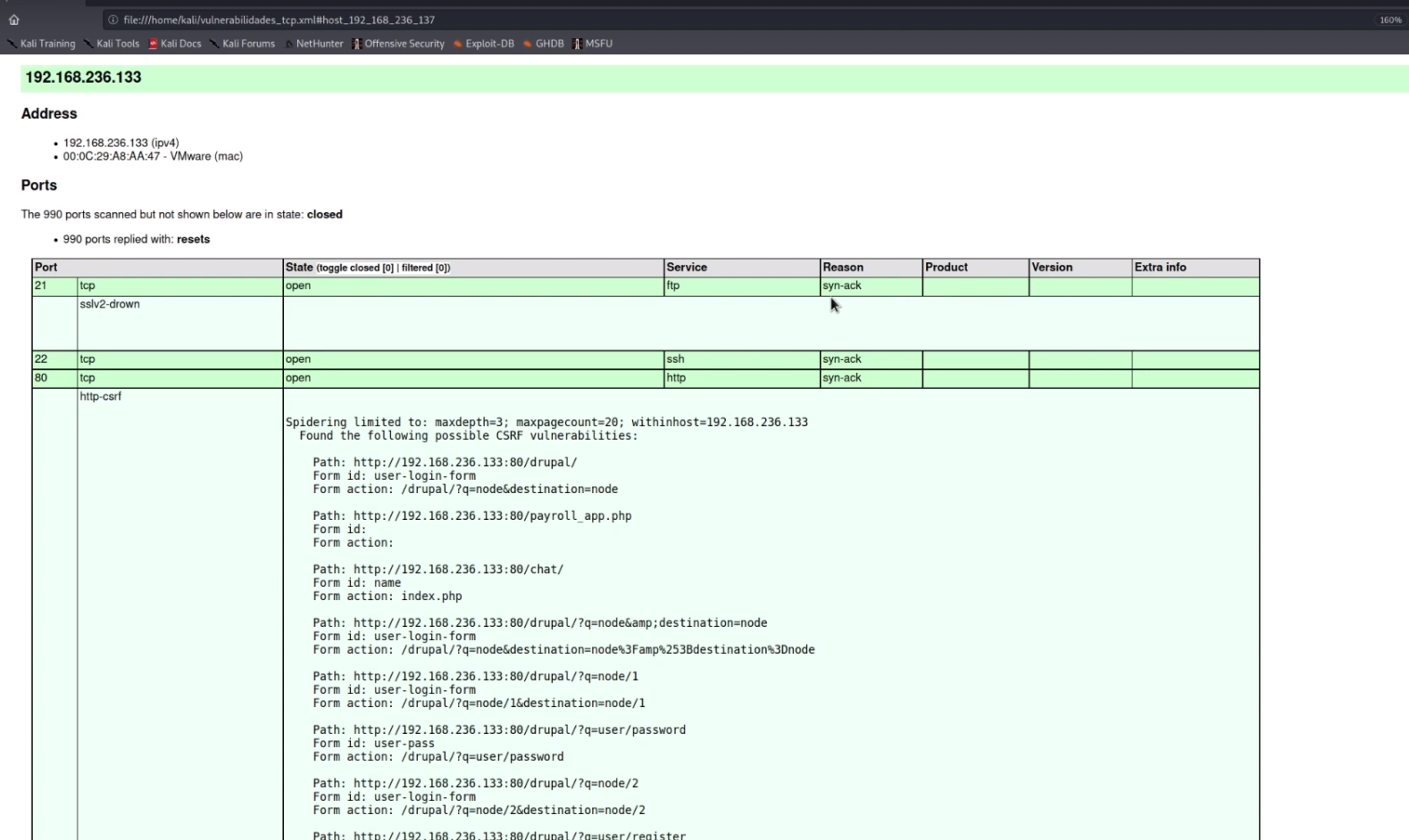 Nmap analisis de vulnerabilidades