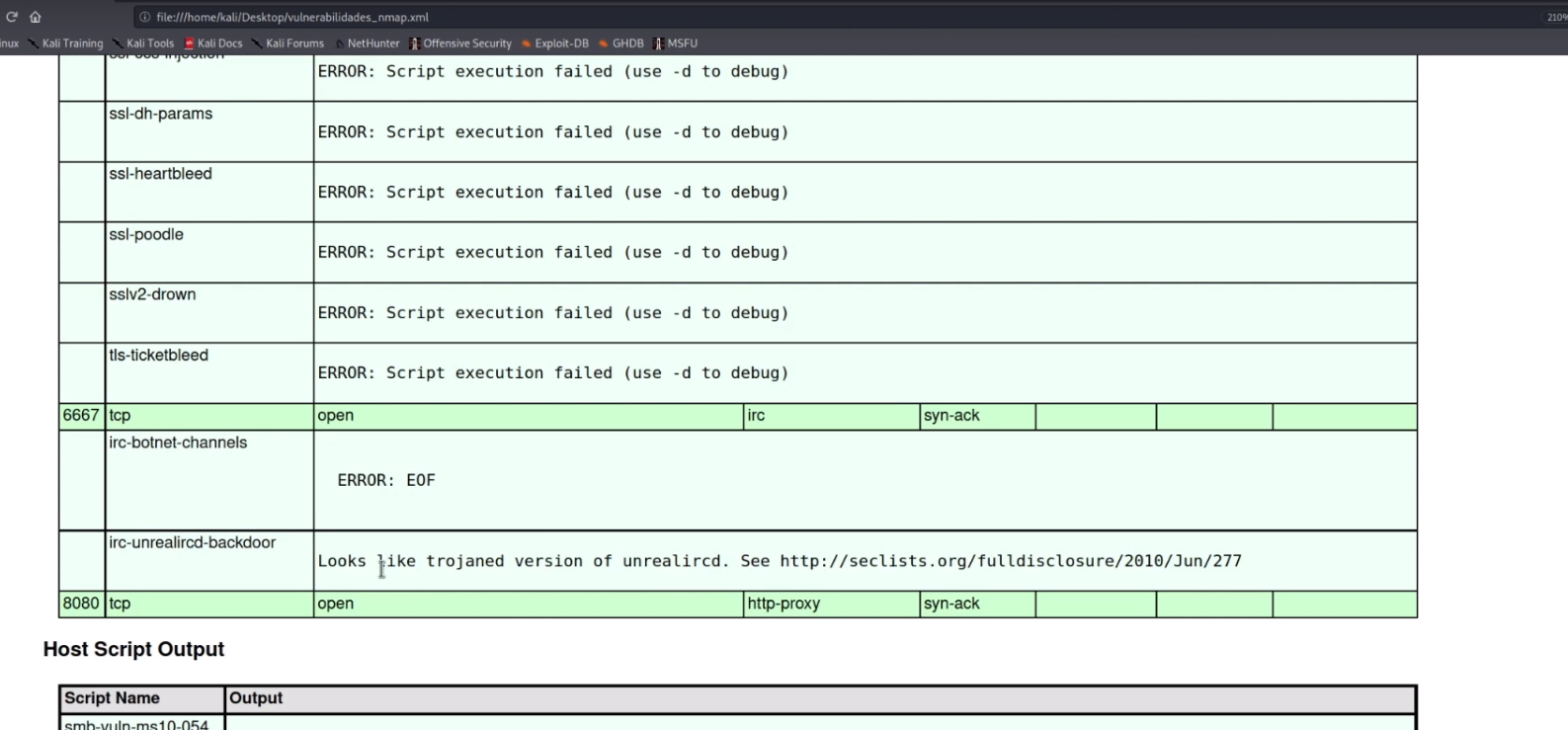 Vulnerabilidad IRC
