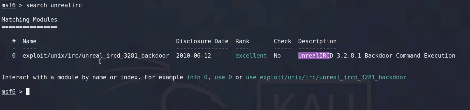 Buscando exploit en Metasploit